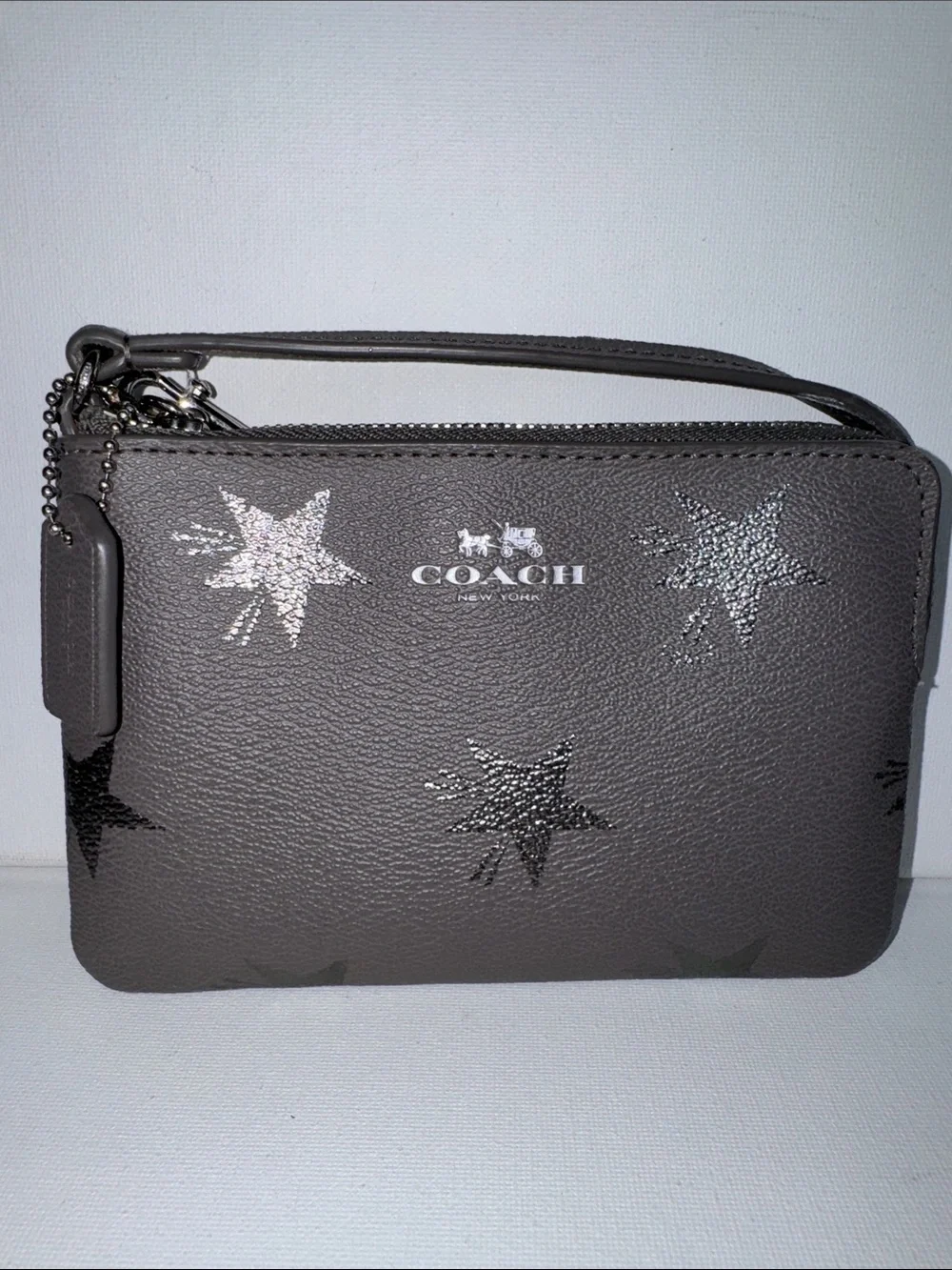Coach Gray Star Wristlet